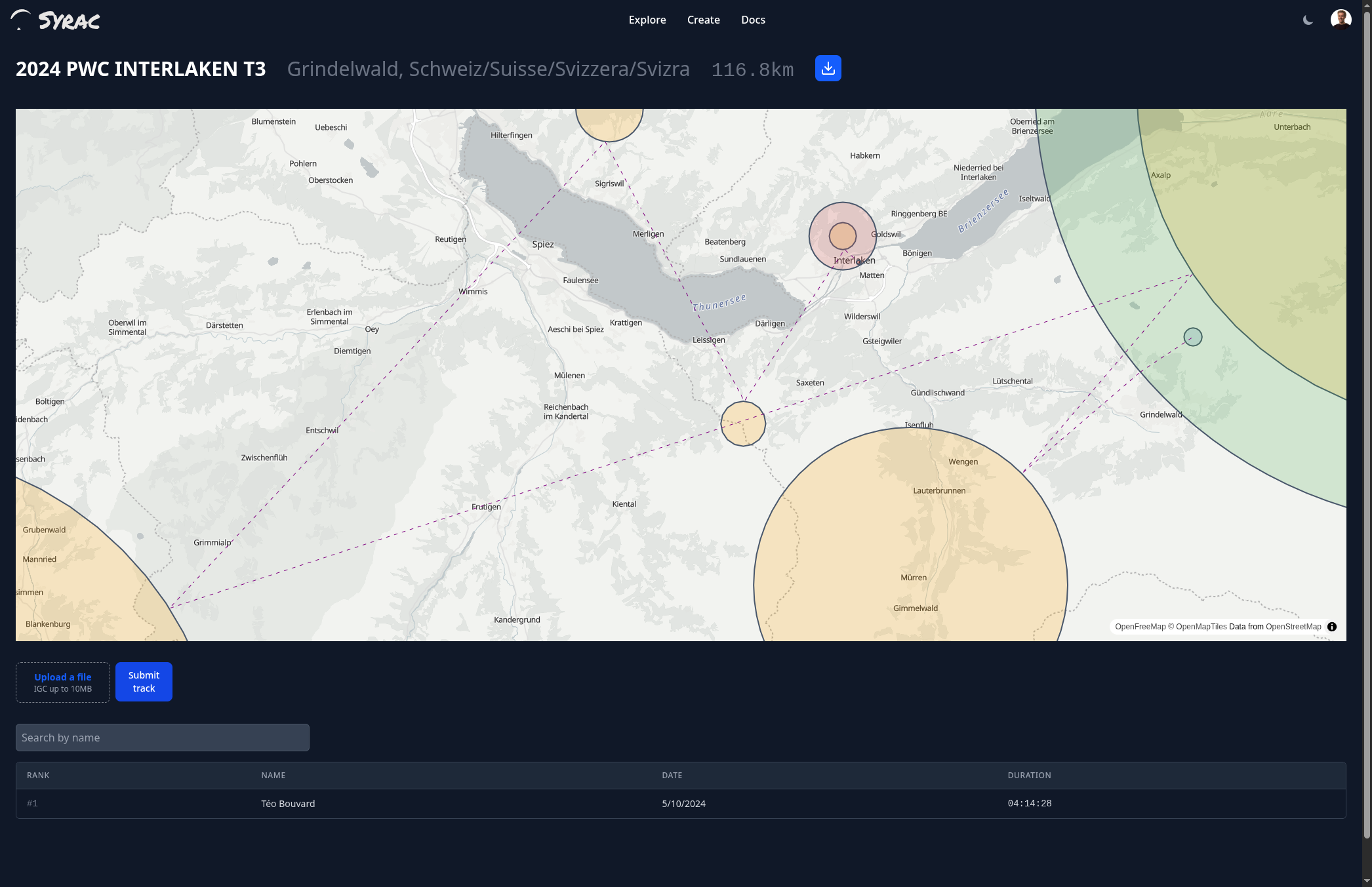 Syrac task map screenshot